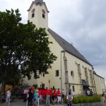 Zusammentreffen der 4 Pilgergruppen